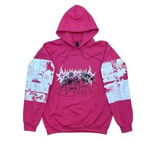 New Ghost Supply Sailor Moon Manga anime Deadstock Pink medium hoodie goth punk